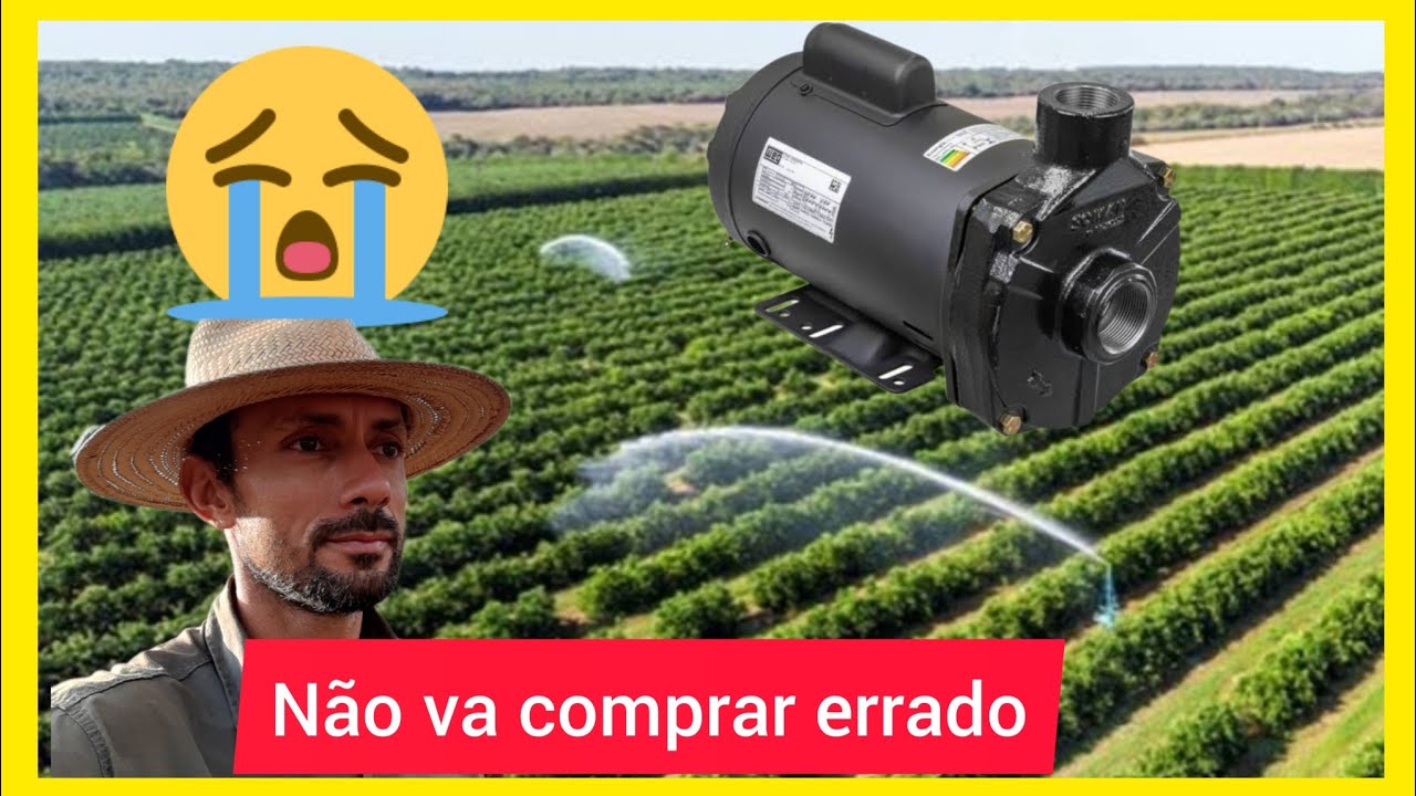 A melhor bomba de irrigação/Não compre bomba elétrica antes de ver este video.
