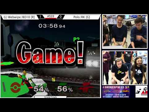 Shinespiked 9 | Melee Doubles | GF | Webwipe/Blunted_Object10 vs Polo/RK