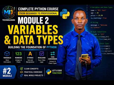 Python For Beginners 2 Variables Data Types Explained Complete Python Course 2026