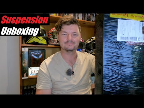KLR 650 MASSIVE suspension upgrade unboxing