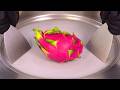 Dragon Fruit Pitaya Ice Cream Rolls Satisfying Visual ASMR