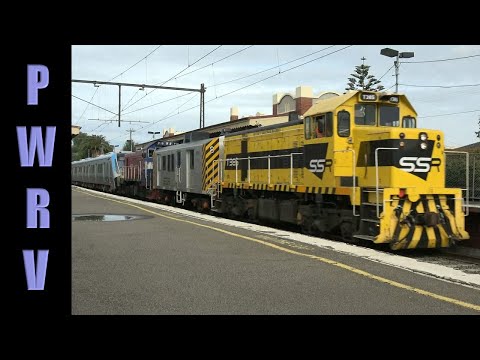 Australian Railways - Transfer of Melbourne's Brand New Metro Trains HCMT Through Spotswood With SSR