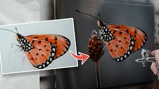 Butterfly Wing Textures (Airbrush Painting Tutorial - Part 2)