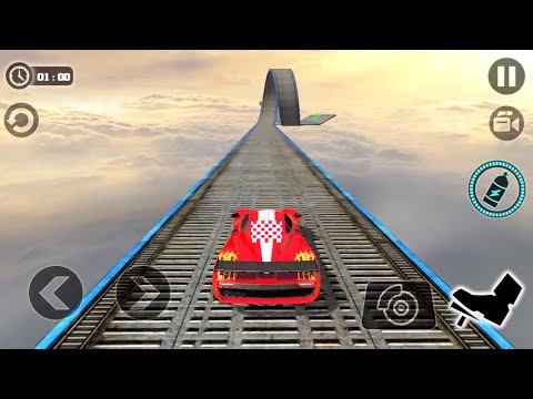 Impossible Stunt Car Tracks 3D: Red Car Driving Stunts Levels 7 & 9 - Android Gameplay