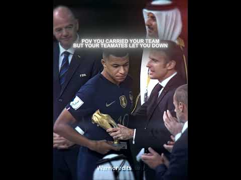 A Leader Without Soldiers😔 ib:@Mbape.aep1 #mbappe #sad #wc22 #fifaworldcup