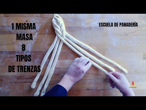 🥖TRENZAS DE PAN CASERO FÁCILES. Escuela de panadería. Chef Sergio Benito