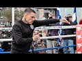 OH SH**! GEORGE KAMBOSOS JR LOOKS SCARY FAST AT WORKOUT DAYS AWAY FROM DEVIN HANEY FIGHT