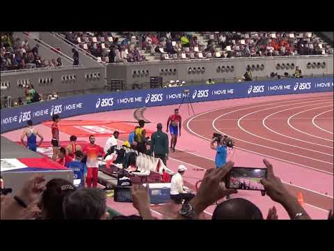 Juan Miguel ECHEVARRÍA and his longest jump at IAAF Doha World championship.