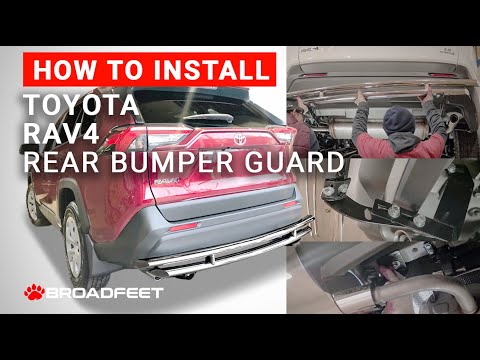2019-2024 Toyota RAV4 Rear Bumper Guard Double Layer - Installation