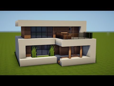 KLEINES MODERNES HAUS in MINECRAFT bauen TUTORIAL [HAUS 256]
