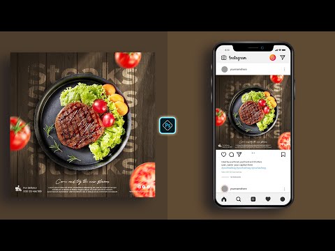Steaks Social Media Banner Poster Design in Photoshop Tutorial