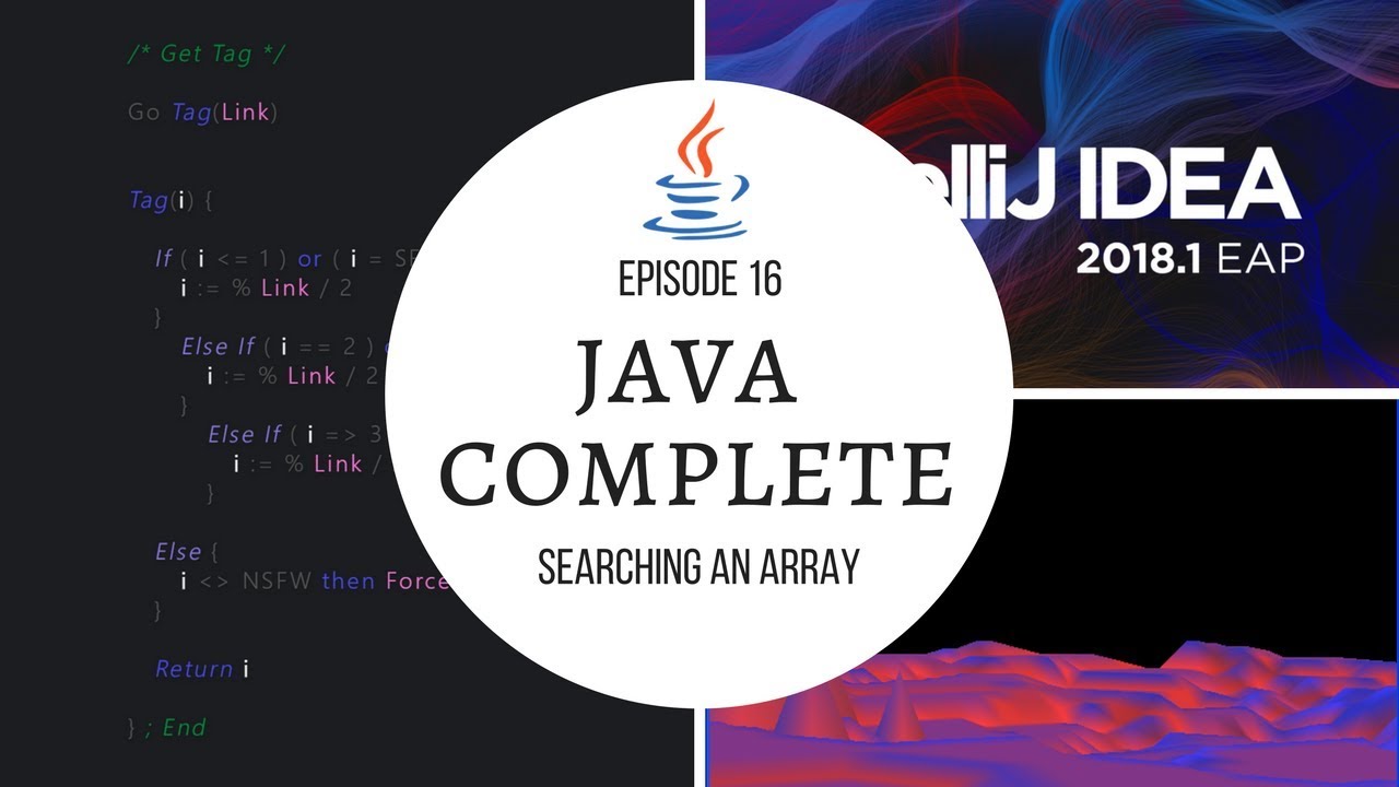 Java Complete Tutorial Ep. 16 - Searching an Array