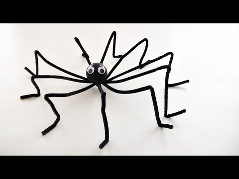Bricolage Halloween - Comment fabriquer une araignée géante