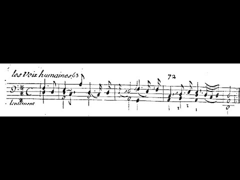 Les Voix Humaines by Marin Marias, performed by Jordi Savall with sheet music.