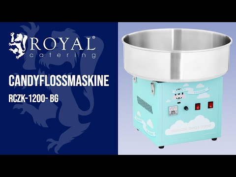 Produktvideo - Candyflossmaskine - 52 cm - 1200 W - turkis