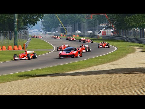 Ferrari FXX K vs Ferrari F1 25 cars Monza
