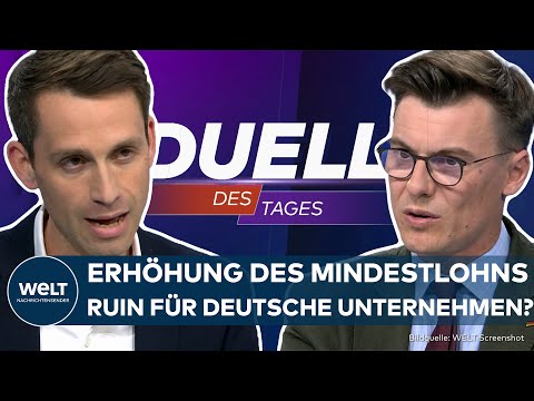 STREIT UM MINDESTLOHN: Erhöhung verschärft Unsicherheit der deutschen Wirtschaft? | DUELL DES TAGES: