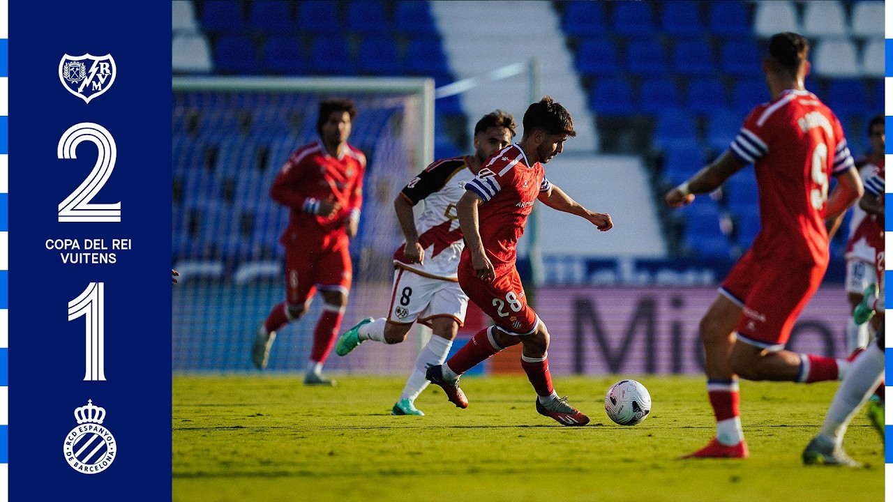 Rayo Vallecano de Madrid 2 - 1 RCD Espanyol de Barcelona highlights