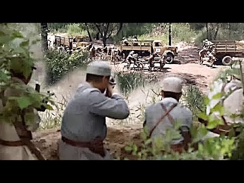 The Japanese heavy artillery attacked, but the Chinese army ambushed in advance.