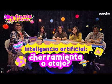 Efraín Rincón y Jacobo Patiño, de Shots de Ciencia, charlan con Majo y Amelia de la Generación eureka, quienes darán su perspectiva, como parte de una generación que ha crecido con la IA. 