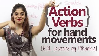Action Verbs with Hand Movements – English Speaking Lesson