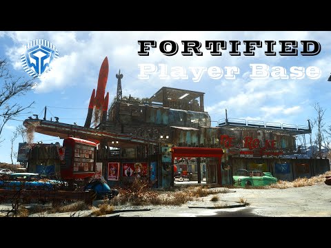 How I turned Red Rocket Truck Stop into a fortified player base with HIDDEN BUNKER in Fallout 4