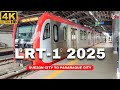 4K Quezon City To Parañaque LRT 1 Southbound Train Ride 2025 UPDATED
