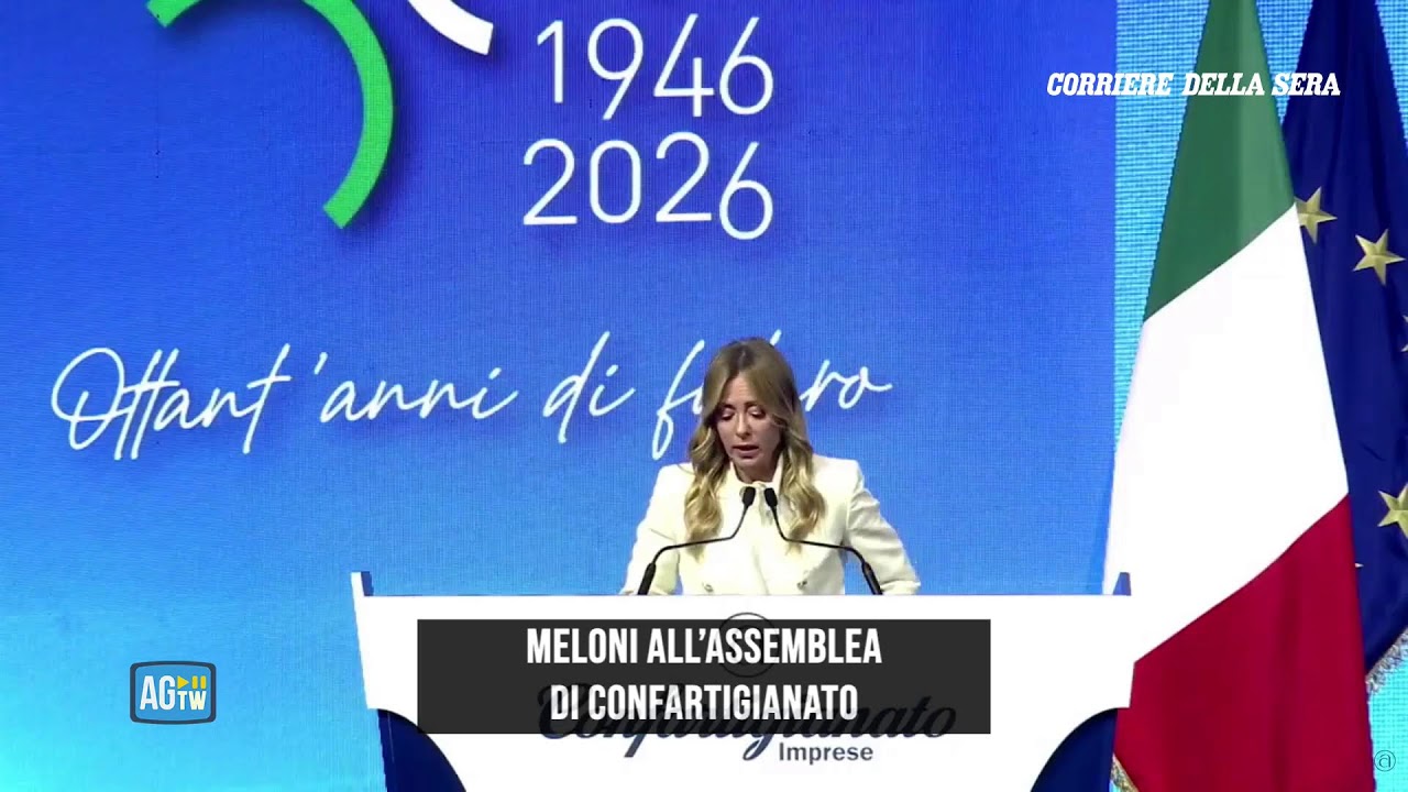 Meloni all'assemblea di Confartigianato