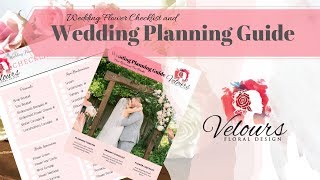 Wedding Flower Checklist | 30 Day Wedding Planning Series