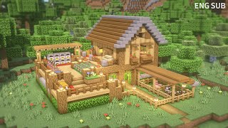 Minecraft: How To Build a Survival Base(House Tutorial)(#22) | 마인크래프트 건축,  야생 기지, 집 짓기, 인테리어