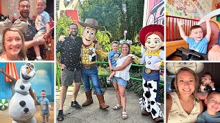 Full Day at Hollywood Studios! Toddler's First Slinky Dog Dash Ride!🎢