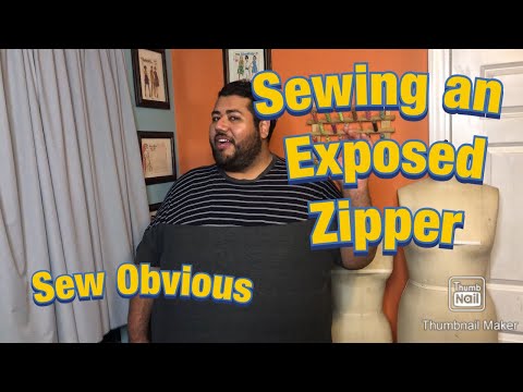 How to install an exposed zipper for beginners - So Obvious
