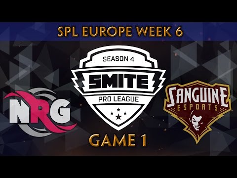 SMITE Pro League S4 Spring Split Week 6 (EU) - NRG Esports vs. Sanguine (Game 1)