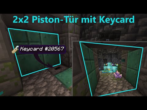 2x2 KOLBEN-TÜR mit KEYCARD! [TUTORIAL]
