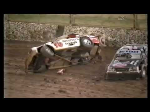1986 Gavin McEachern roll over. Speedway Park, Adelaide.