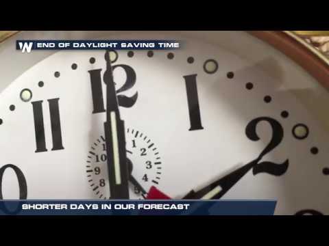 End of Daylight Saving Time