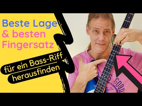 Richtigen Fingersatz & richtige Lage für Basslinie herausfinden