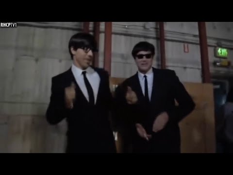 Red Hot Chili Peppers Dressed Up As The Beatles! Very Funny!!!