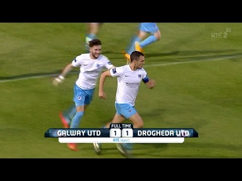 Mick Daly Equaliser - Galway Utd 1-1 Drogs - 17th August 2015