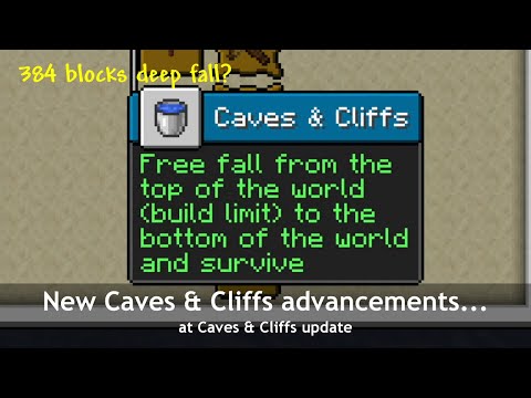 AdamChromeE - These new Minecraft 1.18 Caves & Cliffs advancement is here... for reason.