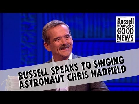 Singing astronaut Chris Hadfield joins Russell in the studio