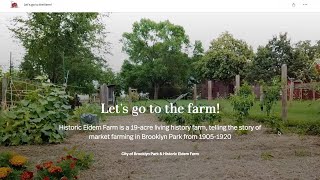 Make a Virtual Visit to Historic Eidem Farm in Brooklyn Park
