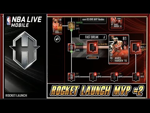 ROCKET LAUNCH CHAPTER 2 MVP CAMPAIGN | NBA LIVE MOBILE 19 S3 HARDENS ROAD TO MVP CHAPTER 2 GAMEPLAY Video