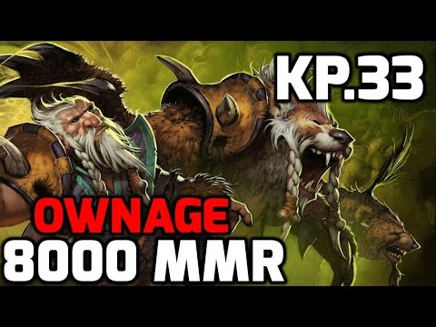 7.00 Lone Druid Ownage by KP.33 (411) - 8000 MMR Gameplay - Dota 2 PRO Plays
