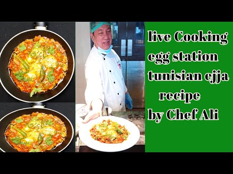 live Cooking egg stationtnsian tunisian ejja recipe kali food egg tomato sauce recipe delicious food