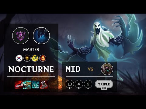 Nocturne Mid vs Dr. Mundo - KR Master Patch 10.25b