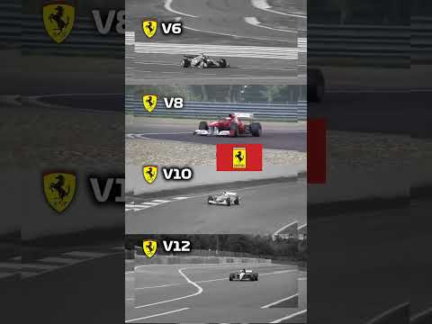 Ferrari F1 V6,V8,V10,V12 comparison #formula1 #ferrari #engine #schumacher