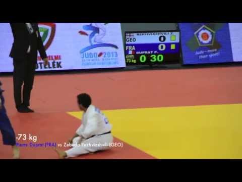 Ippon de Pierre Duprat sur le Géorgien Zebeda Rekhviashvili