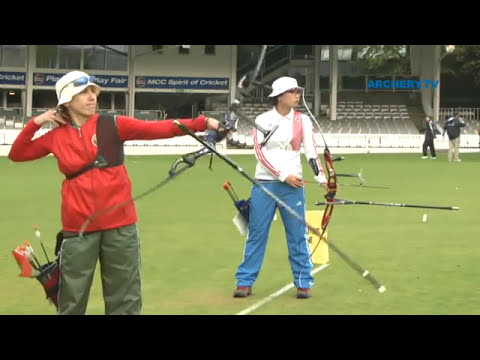 Jung Dasomi v Amy Timofeyeva – recurve women’s 3rd round | London 2012 Olympic Test Event
