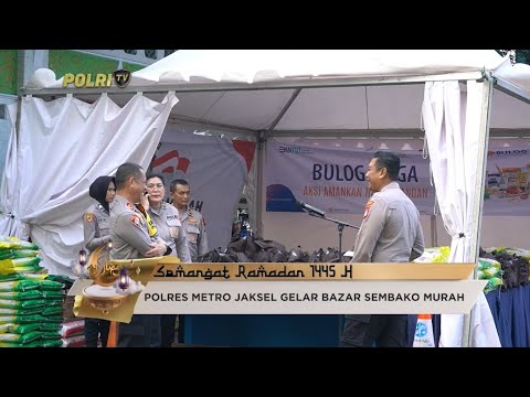 POLRES METRO JAKSEL GELAR BAZAR SEMBAKO MURAH